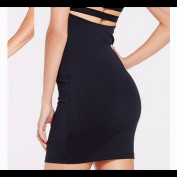 Fabletics Black Dress with Mesh Racer Back w/ Straps Built in Bra with Inserts - Picture 12 of 13